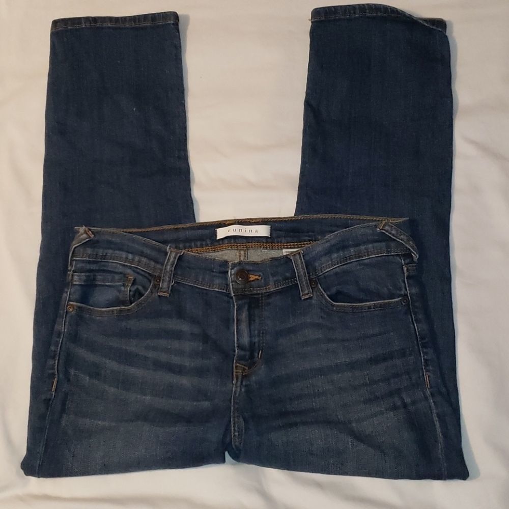 Eunina Karmen Low‎ Rise Skinny Capri Jeans 13